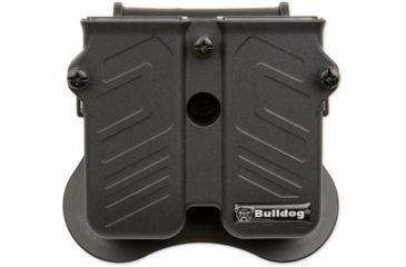 Image of Bulldog Cases &amp; Vaults Max Multi-Fit Polymer Double Magazine Holder, Fits most semi-automatic single and double stack magazines, Black, MX-M