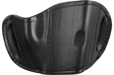 Image of Bulldog Cases &amp; Vaults Molded Leather Belt Slide Holster - Large, Black MLB-L