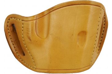 Image of Bulldog Cases &amp; Vaults Molded Leather Belt Slide Holster - Large, Tan MLT-L