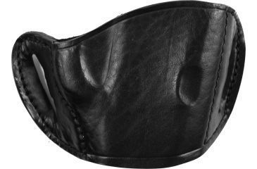Image of Bulldog Cases &amp; Vaults Molded Leather Belt Slide Holster - Medium, Black MLB-M
