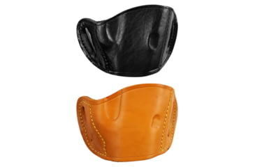 Image of Bulldog Cases Molded Leather Belt Slide Holster - Medium Frame Autos, Black, Tan