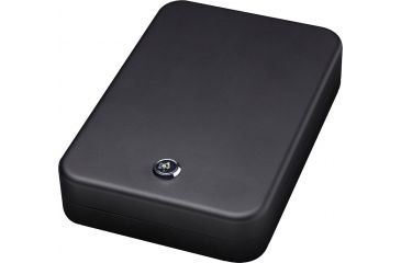 Image of Bulldog Cases &amp; Vaults Personal safe w/ key lock &amp; security cable - Blk, Exterior size 9.5in. x 6.5in. x 2in. BD1121