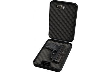 Image of Bulldog Cases &amp; Vaults Personal safe w/ STEEL combination lock &amp; security cable - Blk, Exterior Size 9.5in. x 6.5in. x 2in. BD1126