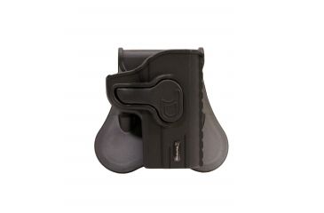 Image of Bulldog Cases &amp; Vaults Rapid Release Polymer Holster W/Paddle, Right Hand, Black, RR-1911C