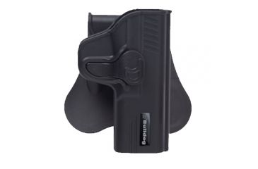 Image of Bulldog Cases &amp; Vaults Rapid Release Polymer Holster W/Paddle, Right Hand, Black, RR-TM