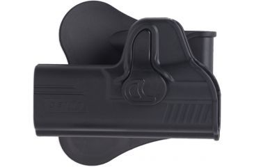 Image of Bulldog Cases &amp; Vaults Rapid Release Polymer Holster With Paddle For S&amp;W M&amp;P Shield Black Right Hand