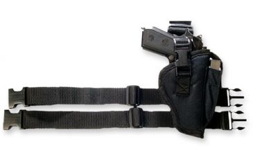 Image of Bulldog Cases &amp; Vaults Right Hand Black Tactical Leg Holster for Taurus PT-111 WTAC 3R