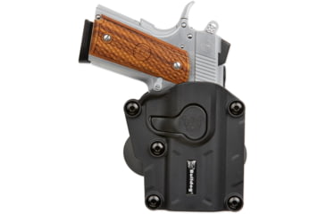 Image of Bulldog Cases &amp; Vaults Bulldog Max Multi-fit Polymer Paddle Holster, Compact/Full-Size Semi-Auto Pistols, Right Hand, Black, MX001SC