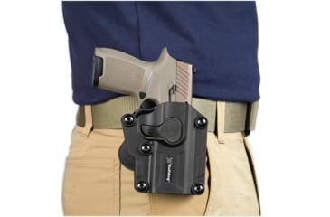Image of Bulldog Cases &amp; Vaults Bulldog Max Multi-fit Polymer Paddle Holster, Compact/Full-Size Semi-Auto Pistols, Right Hand, Black, MX001SC