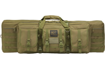 Image of Bulldog Cases &amp; Vaults Deluxe 36in Single Tactical Rifle Case w/ Backpack Straps, Green, BDT35-36G