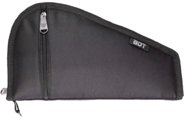 Image of Bulldog Cases &amp; Vaults Deluxe Pistol Case w/ Pocket and Sleeve, 12inx6in, Black, BDT620B