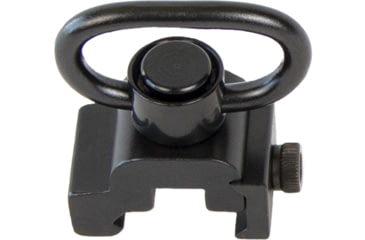 Image of Bulldog Cases &amp; Vaults Deluxe QD Rail Mount Push Button Swivel, 1.25in, Black, BD886