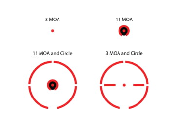 Image of Burris FastFire IV Reflex Red Dot Sight , Multiple 2.75, 6 MOA Circle Dot, Circle Dot Wings Reticle, Black, 300259