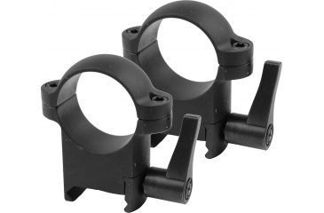 Image of Burris Zee Quick Detach Solid Steel 1 Inch Rings - High, Matte Black 420037