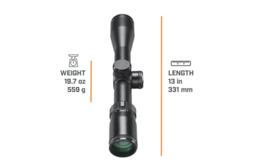 Image of Bushnell 2.5-10x40 Elite 4500 Multi-X Riflescope, 30 mm, Second Focal Plane, Multi-X, 80 MOA, Black, REL2104BS3