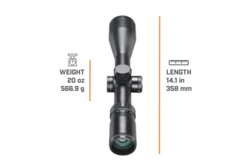 Image of Bushnell 4-16x50 Elite 4500 Rifle Scope, 30 mm, Second Focal Plane, Multi-X, 50 MOA, Black, REL4165BS3