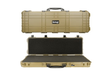 Image of Bushnell 44in Waterproof Roller Hard Rifle Case w/ Foam, Tan, Standard, BN00008-TAN