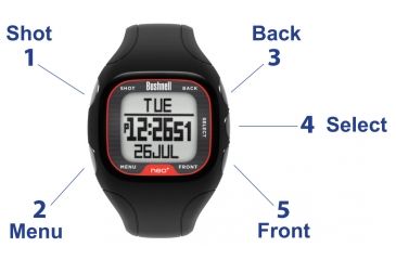 Image of Bushnell Neo+ Golf GPS Watch, Black 368300