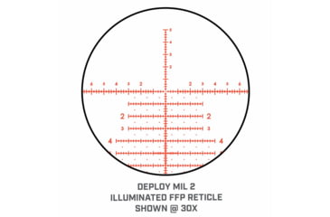 Image of Bushnell Match Pro ED 5-30x56mm Rifle Scope, 34mm Tube, First Focal Plane, MRAD, DM2 Reticle, Black, small, MP53056DMI