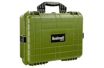 Image of Bushnell Medium 20in Waterproof Gear/Gun Hard Case w/ Foam, Green, Large, BN00002-GRN