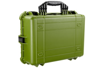 Image of Bushnell Medium 20in Waterproof Gear/Gun Hard Case w/ Foam, Green, Large, BN00002-GRN