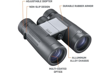 Image of Bushnell Powerview 2 8X42 Binoculars, Roof Prism, BK-7, PWV842