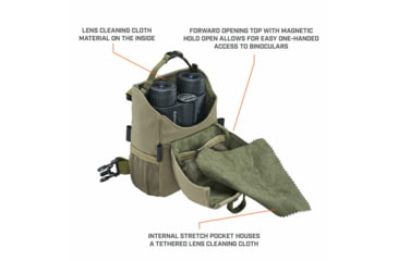 Image of Bushnell Prime 10x42mm Roof Prism Binocular w/Vault Bundle, Green, BP1042VTC