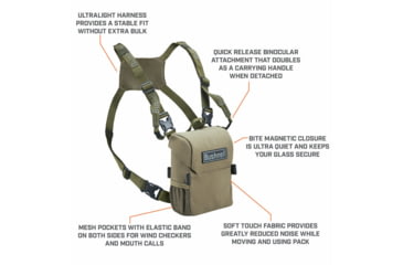 Image of Bushnell Prime 10x42mm Roof Prism Binocular w/Vault Bundle, Green, BP1042VTC