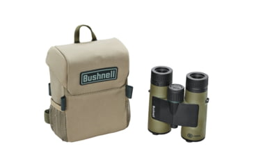 Image of Bushnell Prime 10x42mm Roof Prism Binocular w/Vault Bundle, Green, BP1042VTC