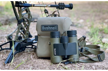 Image of Bushnell Prime 12x50mm Roof Prism Binocular w/Vault Bundle, Green, BP1250VTC