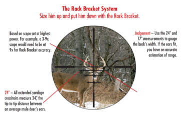 Image of Bushnell R3 3-9x40mm Rifle Scope with DOA Quick, 1in Tube, Second Focal Plane, Black, Small, R3-3940S11