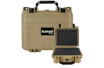 Image of Bushnell Small 10.62in Waterproof Protective Gear Case w/Foam, Tan, BN00022-TAN