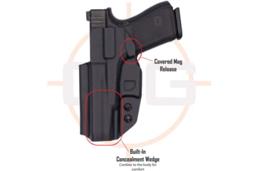 Image of C&amp;G Holsters Covert IWB Holsters, Springfield Hellcat PRO, Right Hand, Black, 0964-100