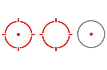 Image of C&amp;H Precision Weapons STRYKR, Red Dot, 3 MOA Red Dot and 33 MOA Circle, Matte Finish, Black