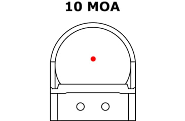 Image of C-MORE RTS2 1x V5 Micro Red Dot Sight, 10 MOA Dot, Matte, Black, RTS2B-10