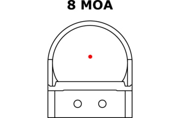 Image of C-MORE RTS2 1x V5 Micro Red Dot Sight, 8 MOA Dot, Matte, Black, RTS2B-8