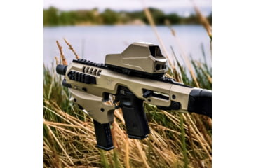 Image of CAA Glock MCK - Advanced Micro Conversion Kit, Glock 17/19/19X/22/23/31/32/45, Front &amp; Rear Sights, Thumb Rest, 500 Lumens Light, One Point Sling, Sling Mount, Tan/FDE, Long Stabilizer, MCKTA