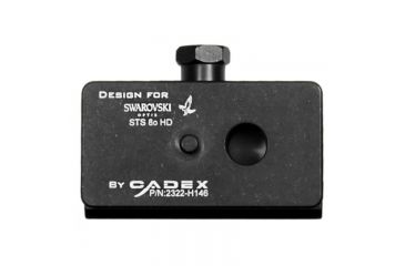 Image of Cadex Defence Adaptor Block for 60x Swarovski Spotter Scope, Black 2322-H146