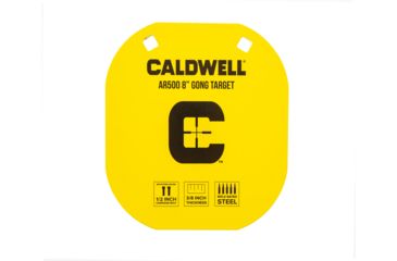 Image of Caldwell AR500 Targets, 8in Caldwell C, Yellow, 1116703