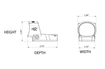 Image of Canik Mecanik M03 1x29mm Competition Reflex Red Dot Sight, 6 MOA Red Dot, Black Anodized, PACN1103