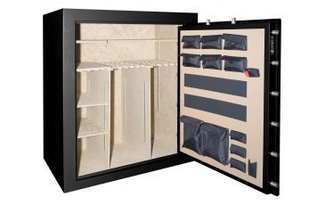 Image of Cannon Safe Armory Safe 100 Gun, Hammertone Black, 100 gun A100-H1FDC-15