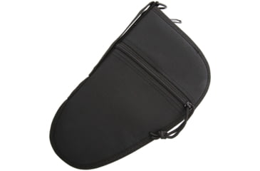 Image of Carry All Pistol Case 10.5in, Condura, Black, Velveteen Lining, Zipper Closure, P0235-10.5in / AC185
