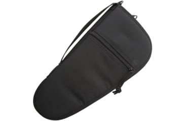 Image of Carry All Pistol Case 14in, Condura, Black, Velveteen Lining, Zipper Closure, P0235-14in / AC187