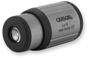 Image of Carson CloseUp 6x18 Close-Focus Portable Monocular, Gray/Black CF-618