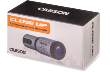Image of Carson CloseUp 6x18 Close-Focus Portable Monocular, Gray/Black CF-618