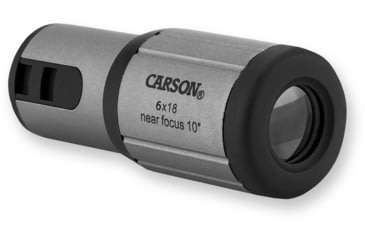 Image of Carson CloseUp 6x18 Close-Focus Portable Monocular, Gray/Black CF-618