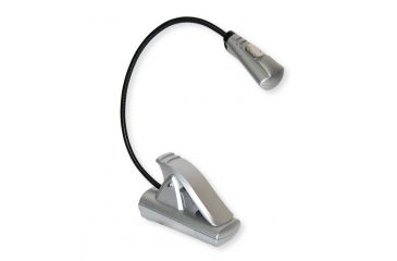 Image of Carson FlexNeck Ultra-Bright Fully Adjustable LED Book Light, Silver, FL-55