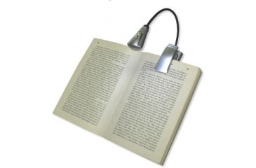 Image of Carson FlexNeck Ultra-Bright Fully Adjustable LED Book Light, Silver, FL-55