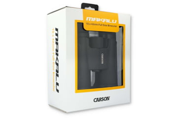 Image of Carson Optical Makalu 10x42mm Power Lightweight and Portable Full Size Binoculars, Black, 5.9 in x 5.1 in x 2.3 in, MK-042