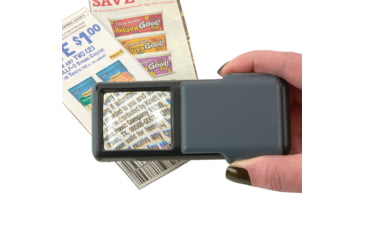 Image of Carson PO-55 MiniBrite 5x Power Slide-Out Pocket Magnifier Loupe,Grey PO-55